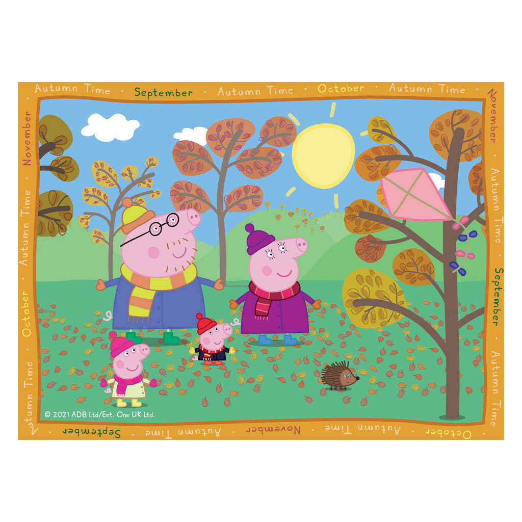 Ravensburger peppa pig seizoenen puzzel, 4in1