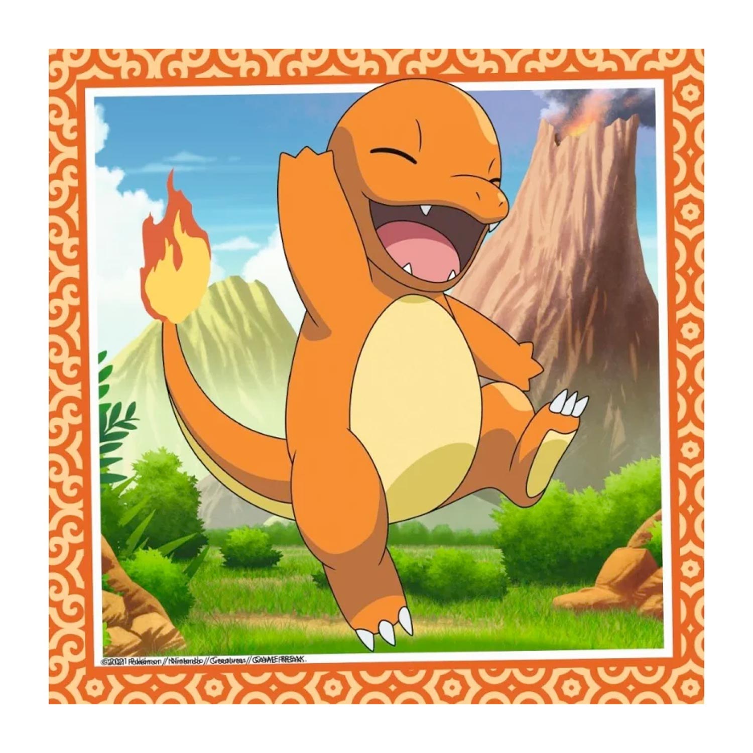 Ravensburger pokémon: charmander, bulbasaur and squirtle