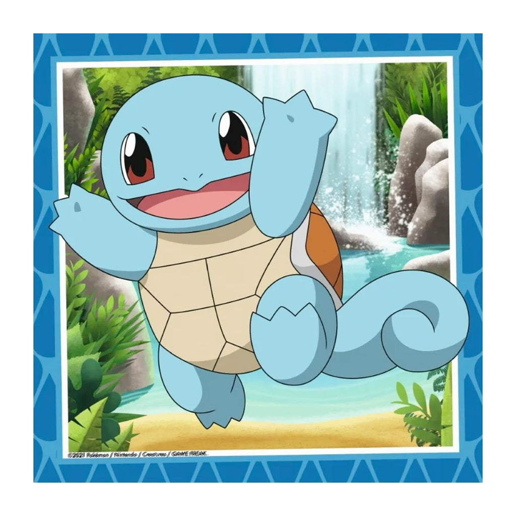 Ravensburger pokémon: charmander, bulbasaur and squirtle