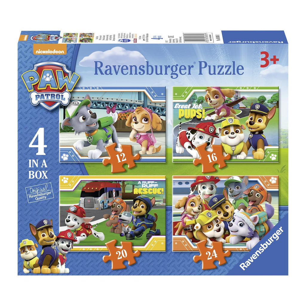 Ravensburger puzzel paw patrol, 4-in-1