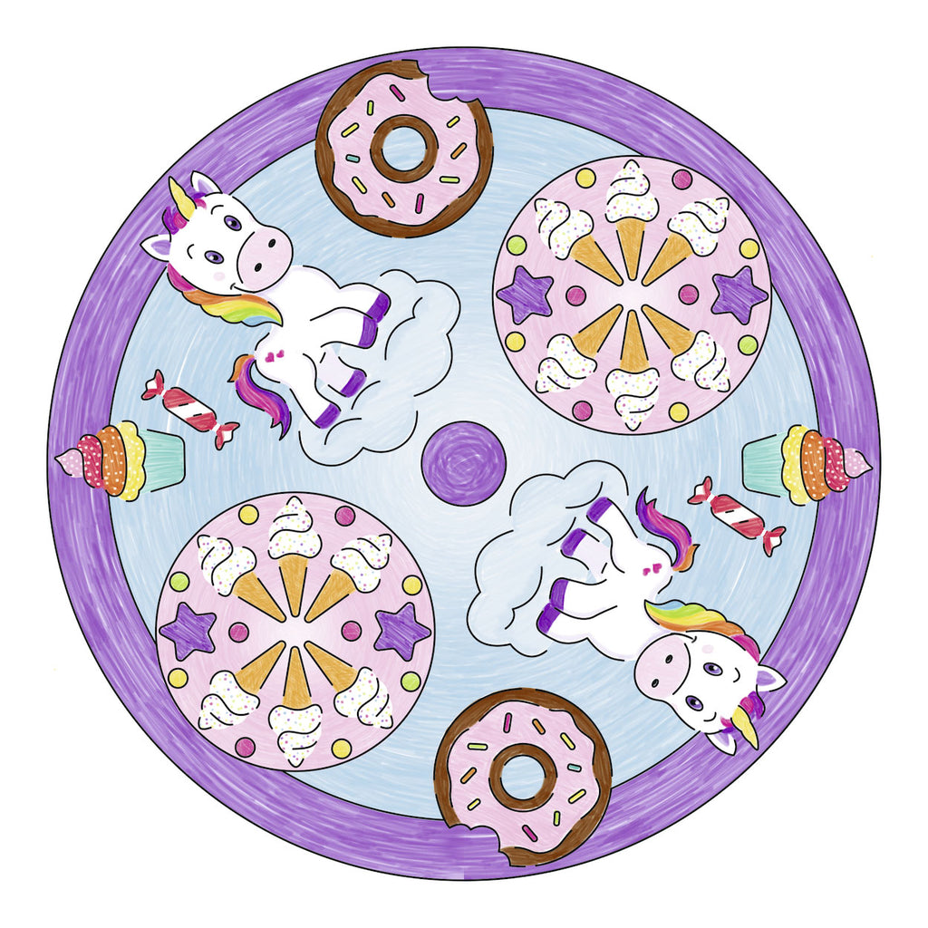 Mandala-designer ravensburger 2in1 - eenhoorn