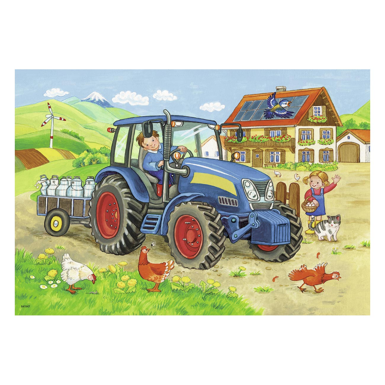 Ravensburger puzzel op de bouwplaats