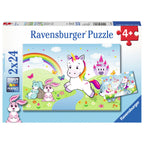 Ravensburger sprookjesachtige eenhoorn puzzel, 2x24st.
