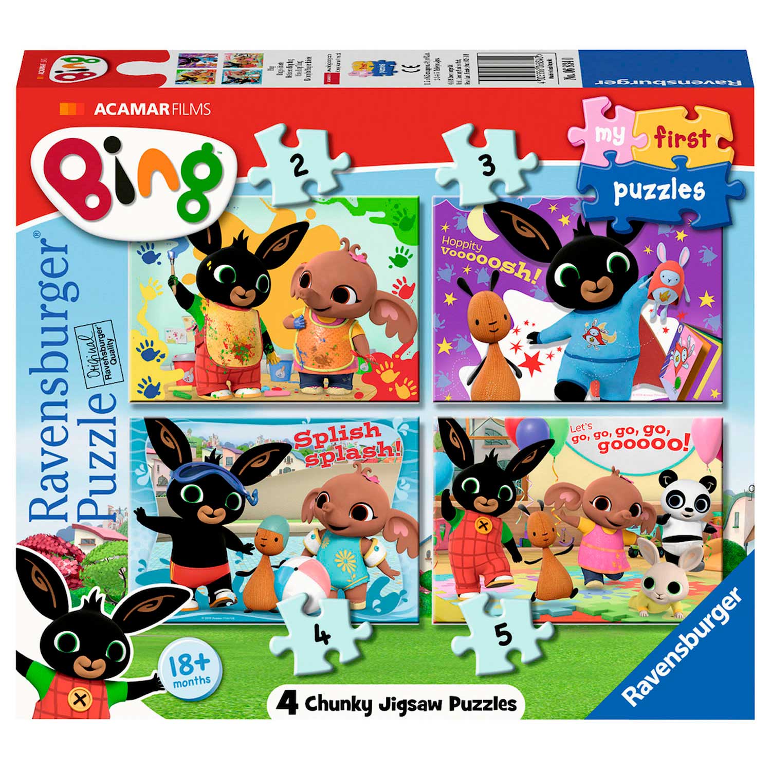 Ravensburger mijn eerste puzzels - bing, 4in1
