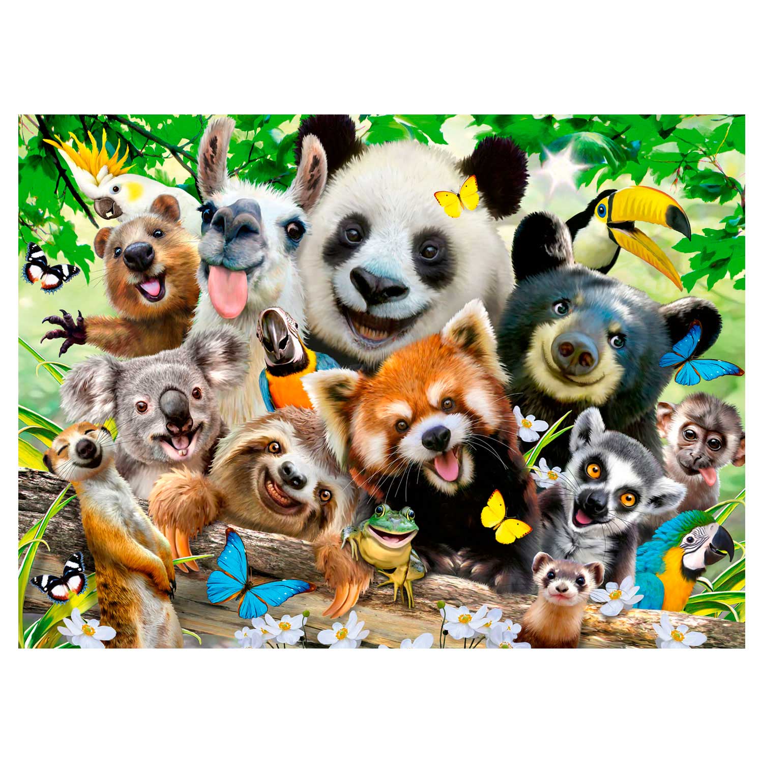 Ravensburger puzzel wildlife selfie 300