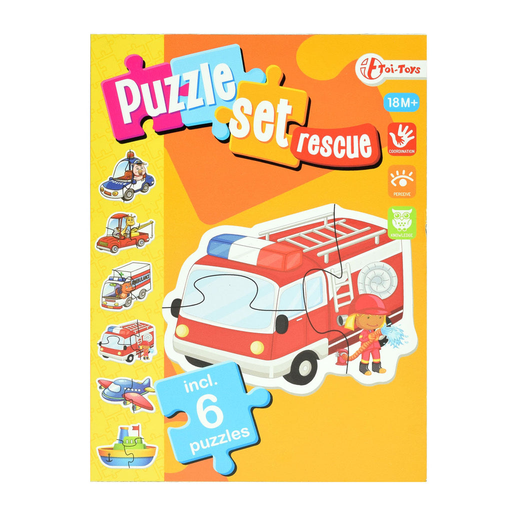 Toi-toys legpuzzel set hulpdiensten junior karton 15 stukjes