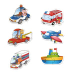 Toi-toys legpuzzel set hulpdiensten junior karton 15 stukjes