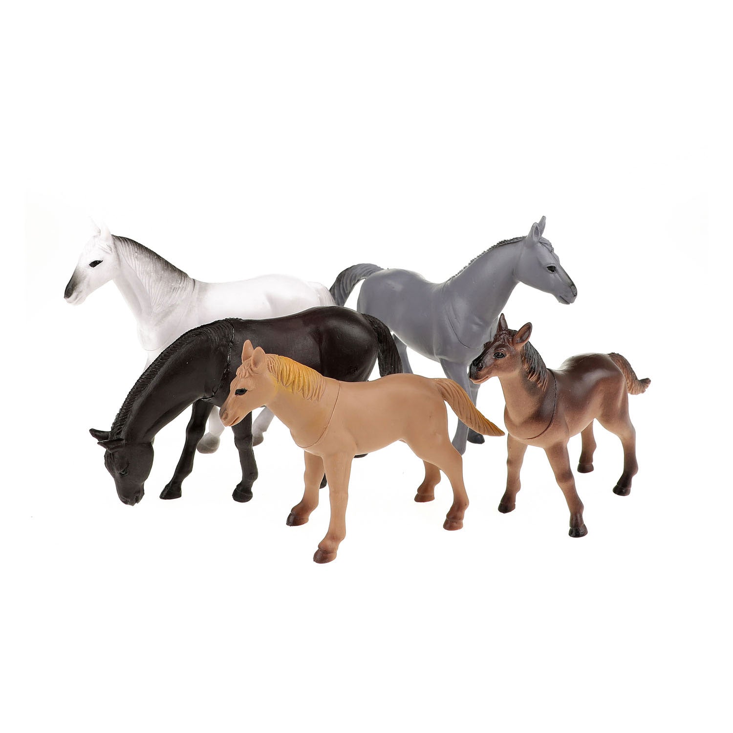 Toi-toys toi toys paarden 5 stuks in zak