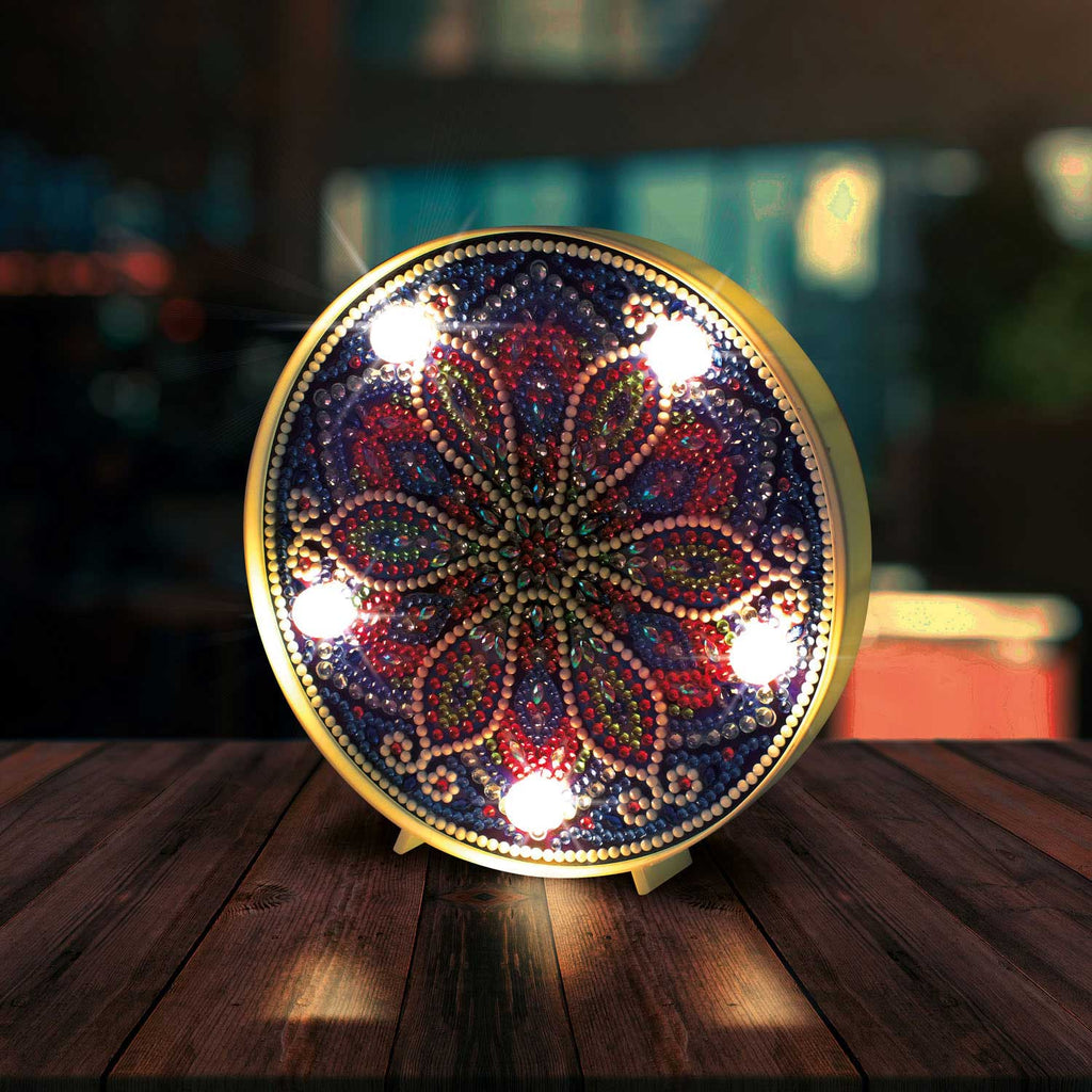 Toi-toys diamant painting mandala lamp