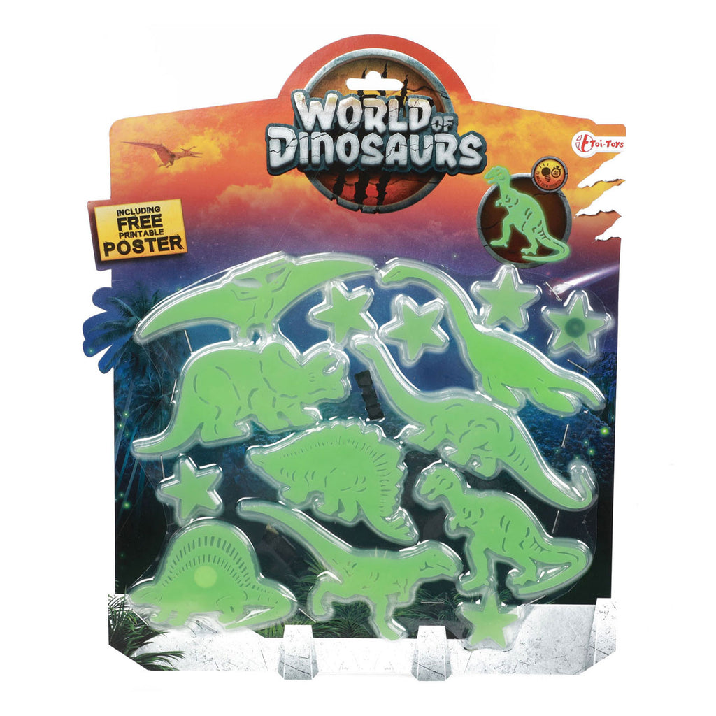 Toi-toys world of dinosaurs glow in the dark dinos