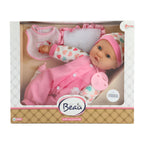 Toi-toys baby beau babypop met fles en slabber, 40cm