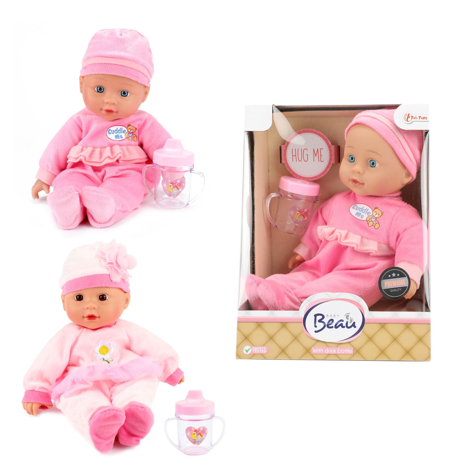 Toi-toys baby beau babypop, 30cm