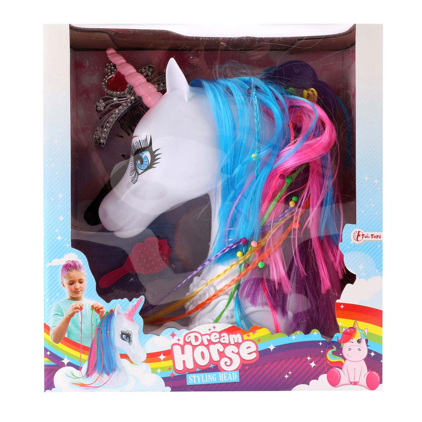 Dream Horse Kappop Eenhoorn met Accessoires