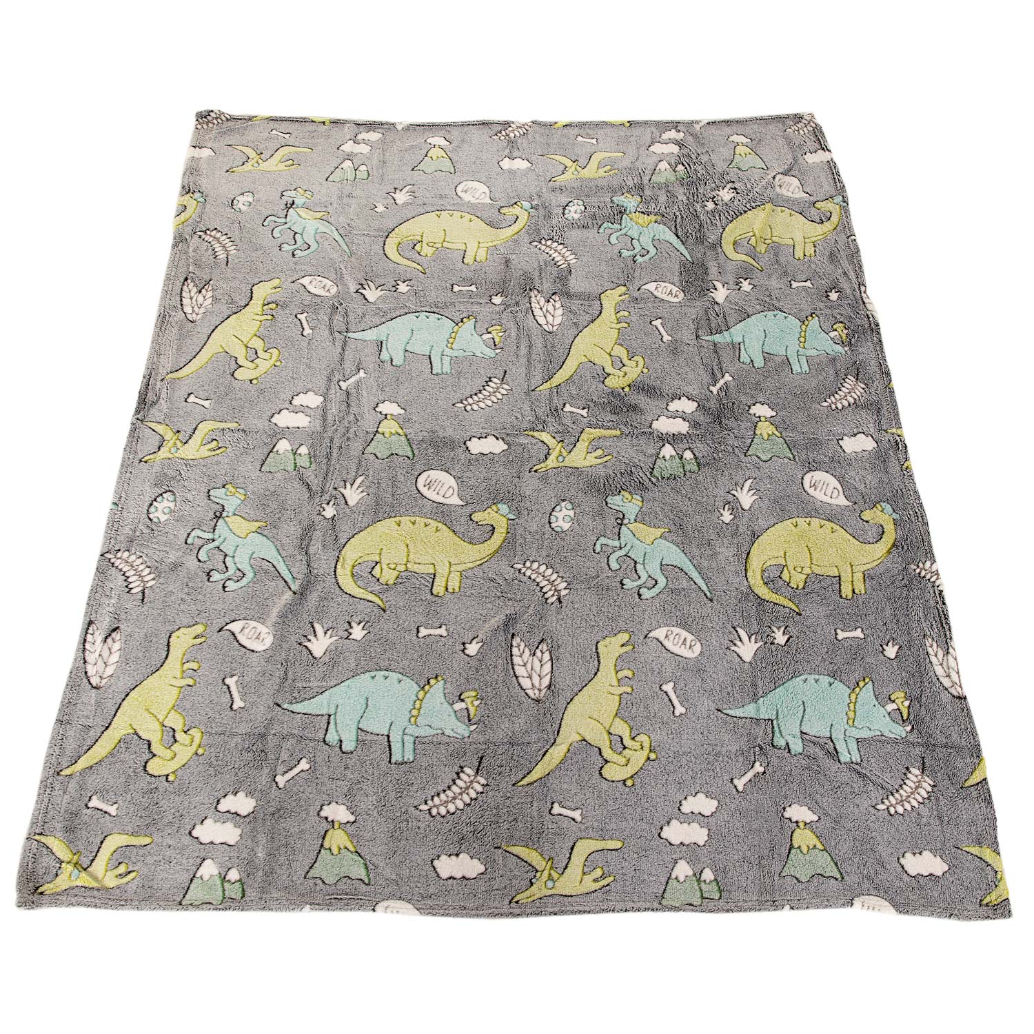 Toi-toys star toys glow in the dark dino deken 150x130 cm