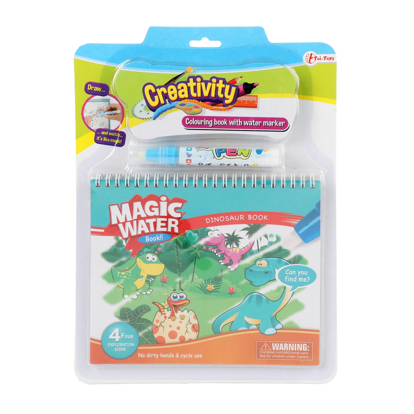 Toi-toys toi toys kleuren met water 'dino'