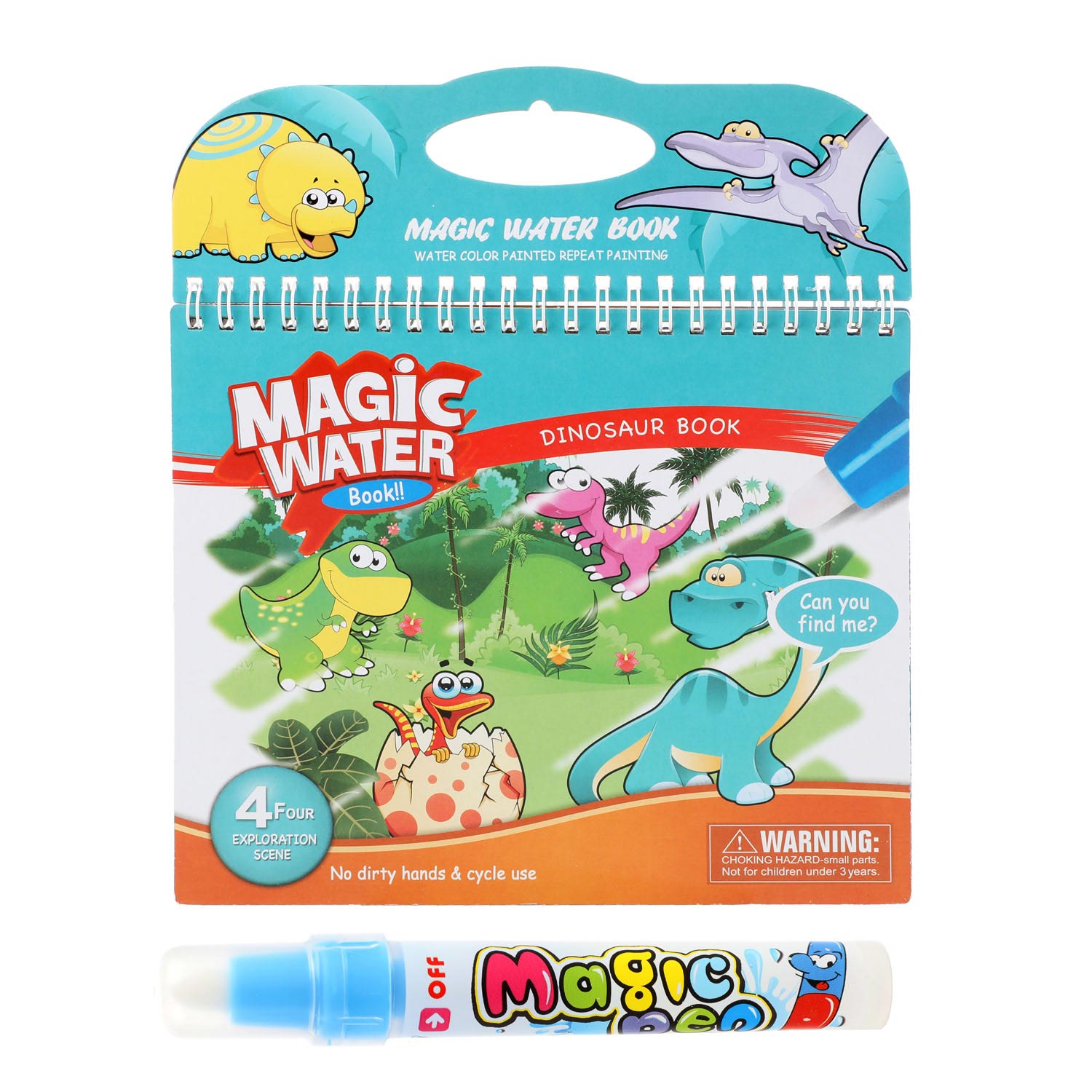 Toi-toys toi toys kleuren met water 'dino'