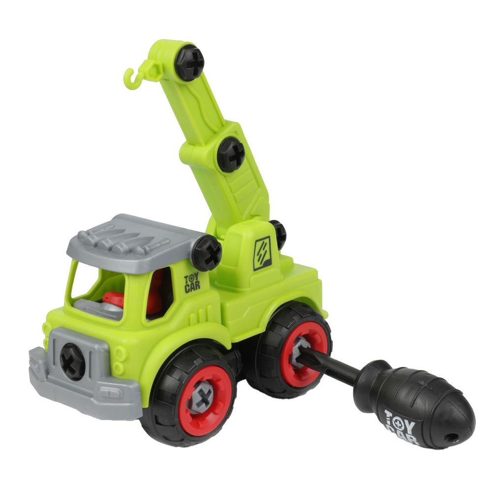 Toi-toys cars trucks bouwvoertuigen met schroevendraaier