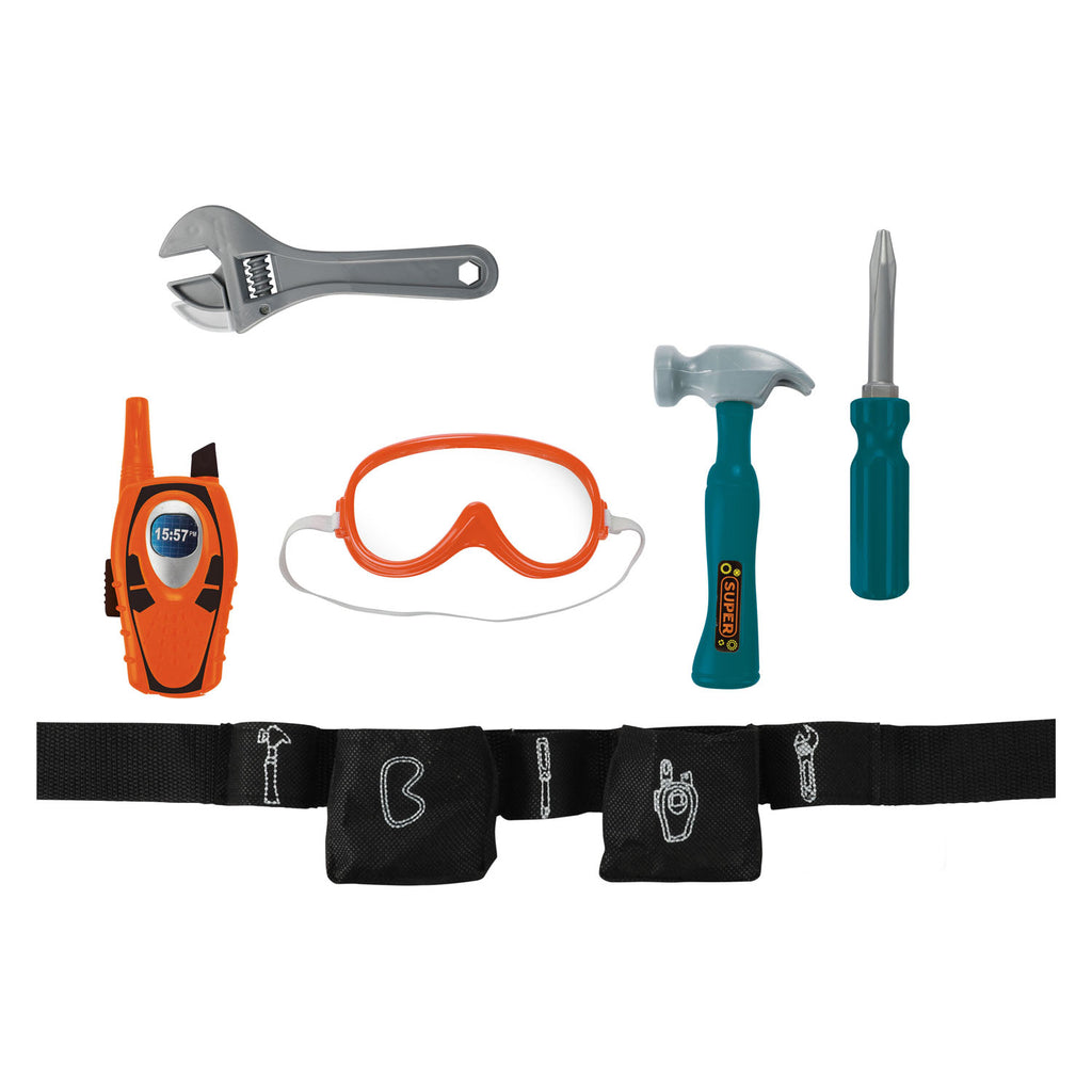 Toi-toys power tools gereedschapset in riem 6-delig