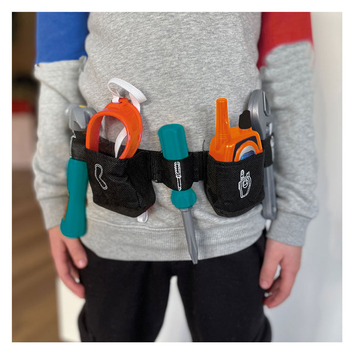 Toi-toys power tools gereedschapset in riem 6-delig