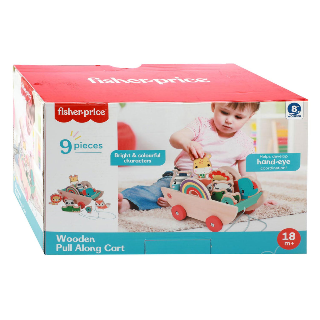 Fisher Price Bolderkar met Dieren Hout