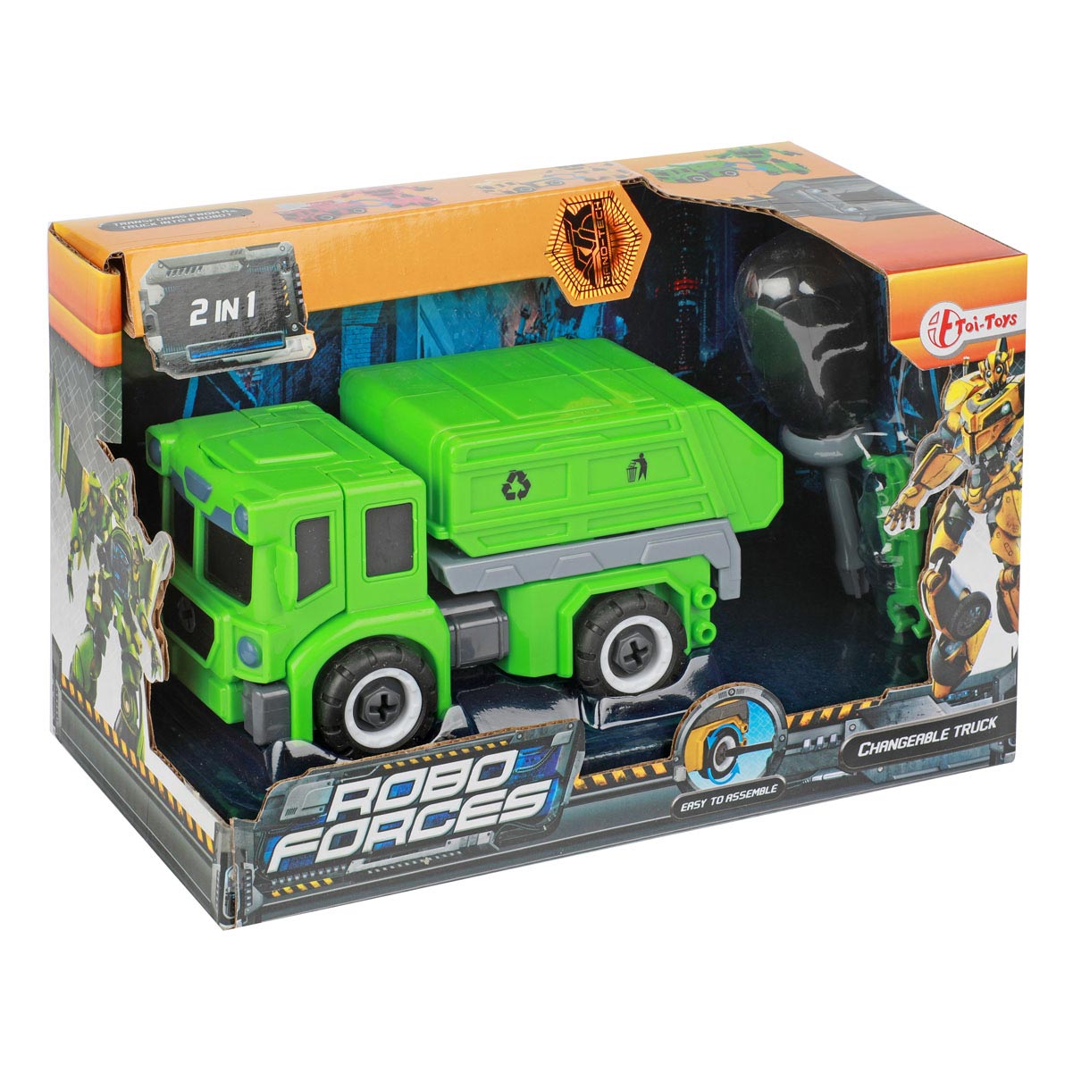 Toi-toys toi toys veranderrobot vuilniswagen