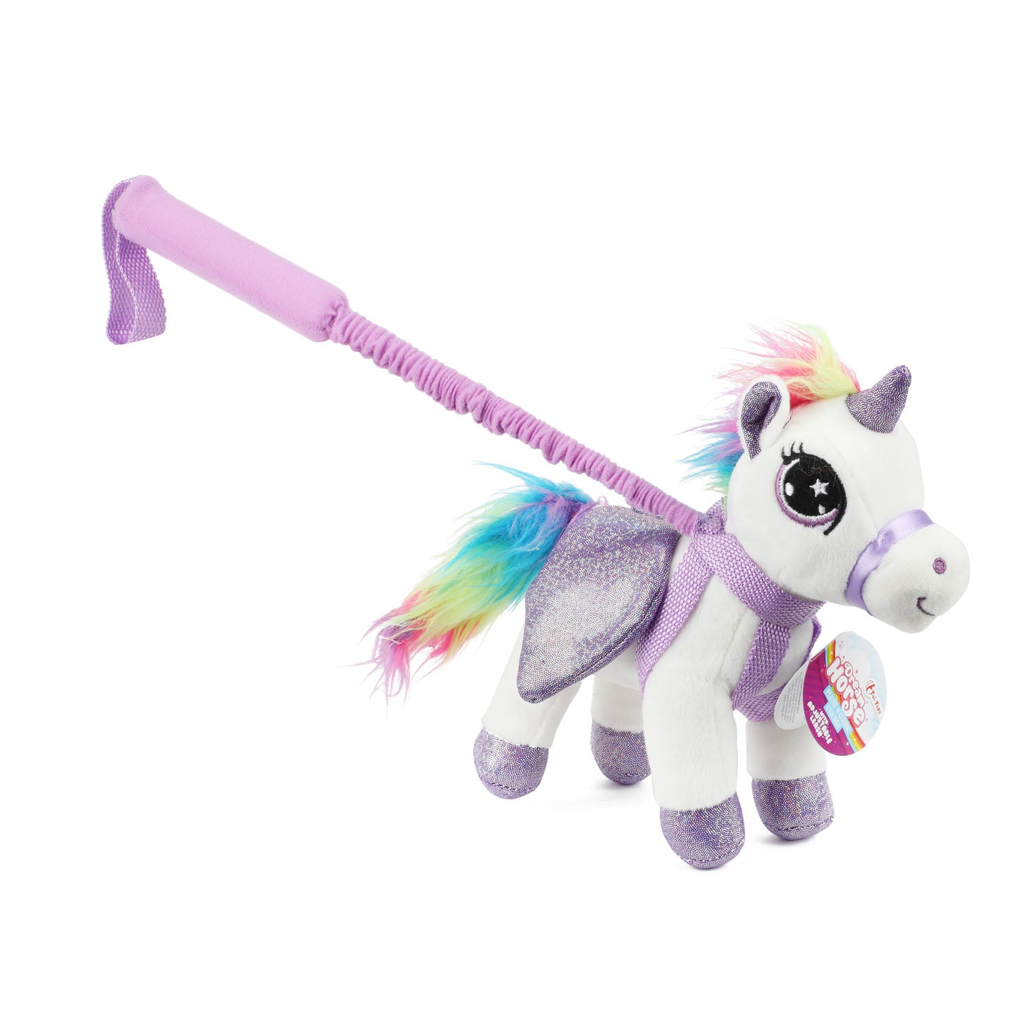 Toi-toys dream horse eenhoorn pluche aan stok