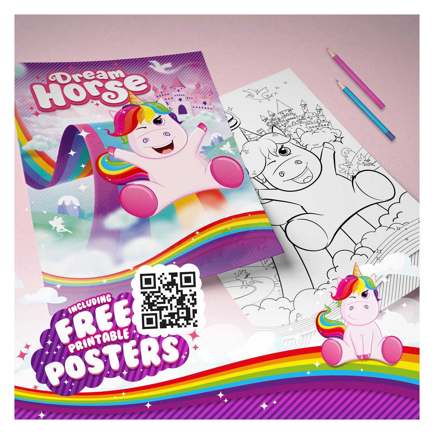 Dream horse kleurboek eenhoorn 96 bladzijden