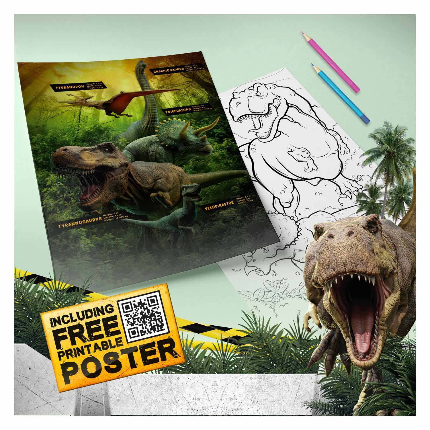 World of dinosaurs super kleurboek