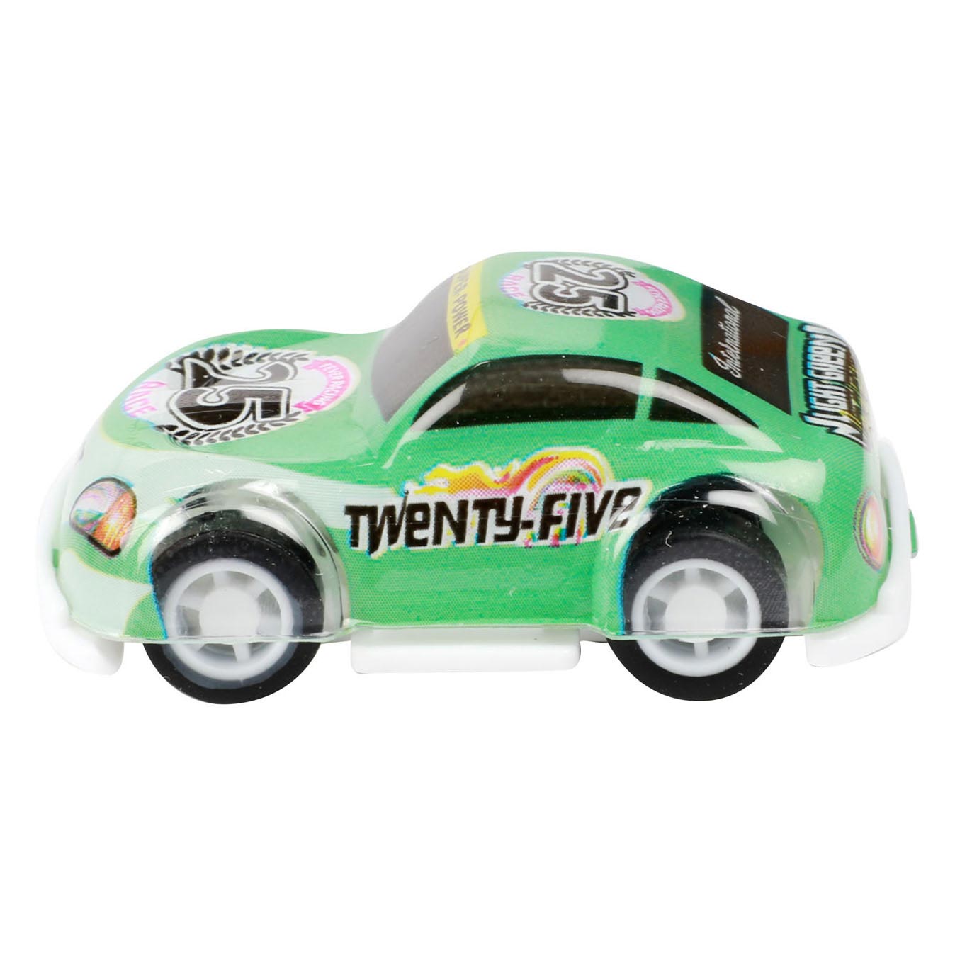 Toi-toys turbo racers mini rally pull-backauto's, 9st.