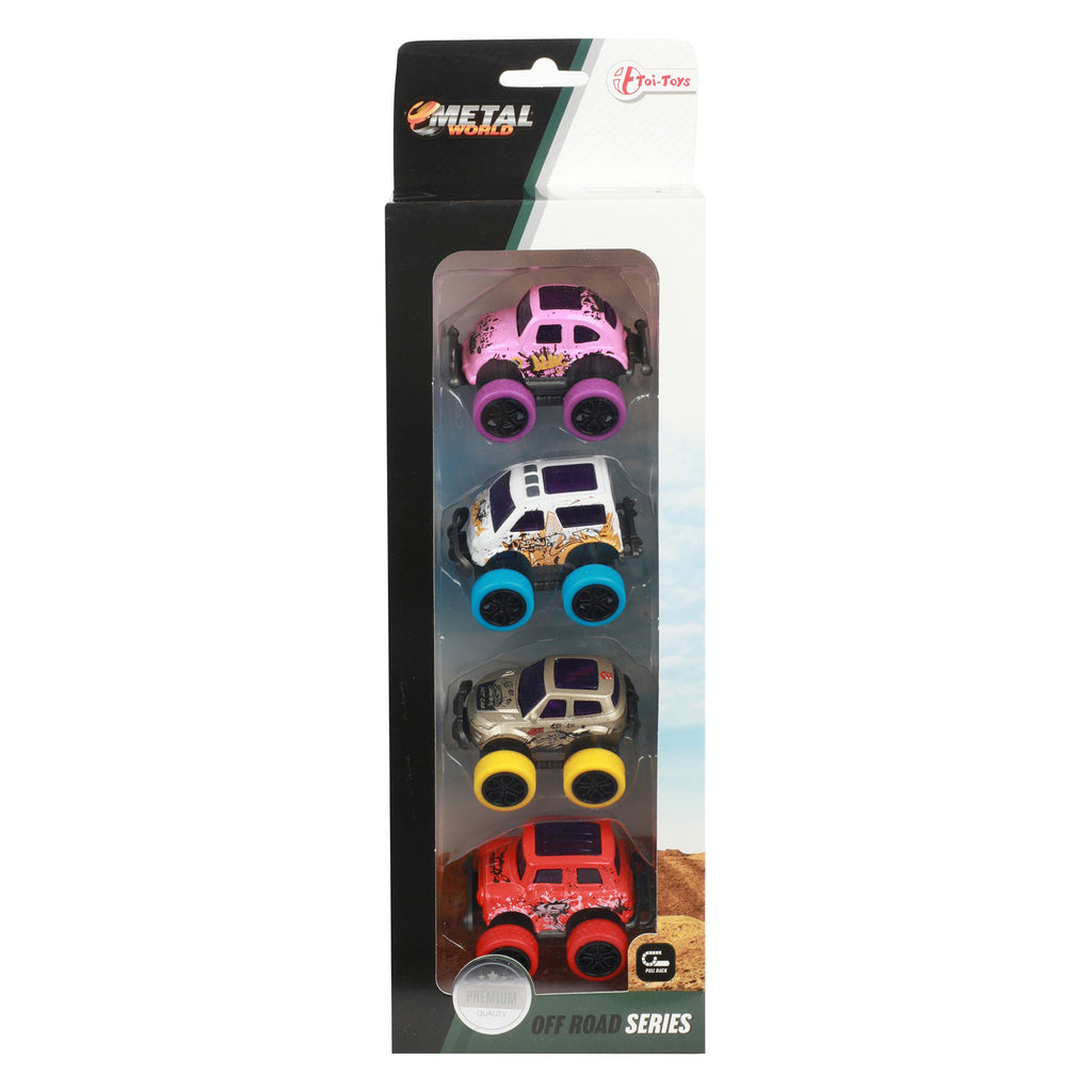 Toi-toys toi toys off road mini auto's set a 4
