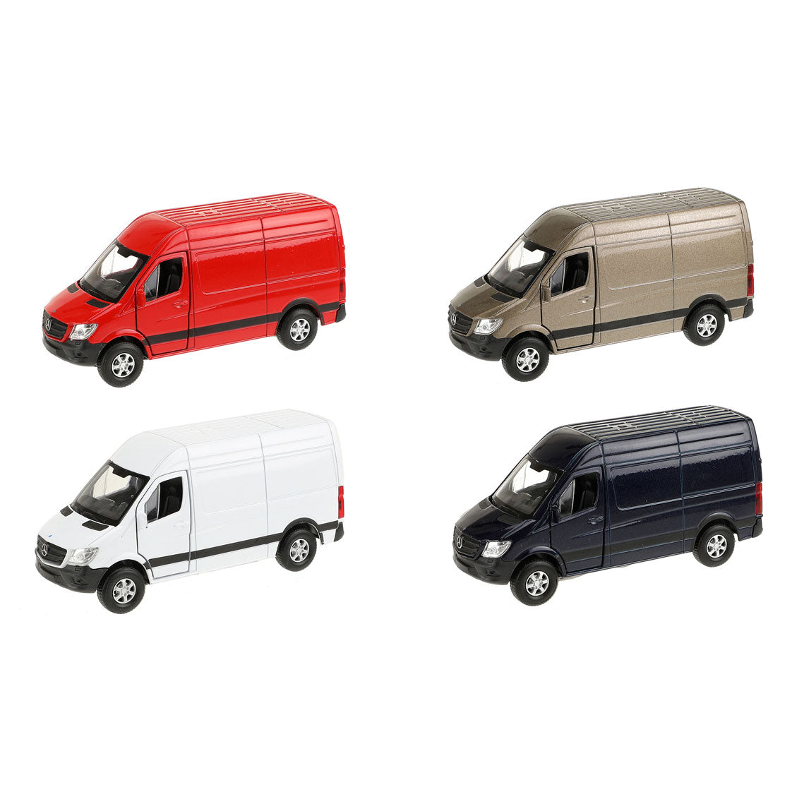 Toi-toys welly mercedes-benz sprinter panel bus modelauto 1:34
