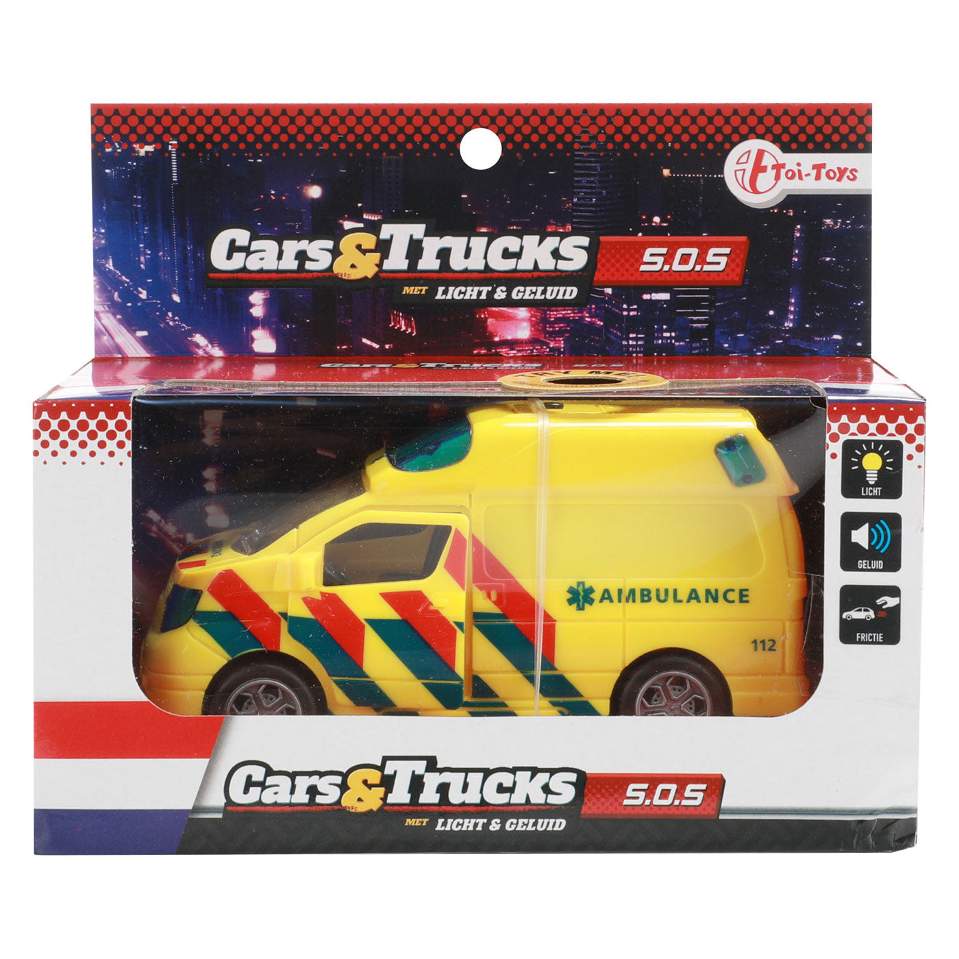 Toi-toys ambulance frictie + licht en geluid
