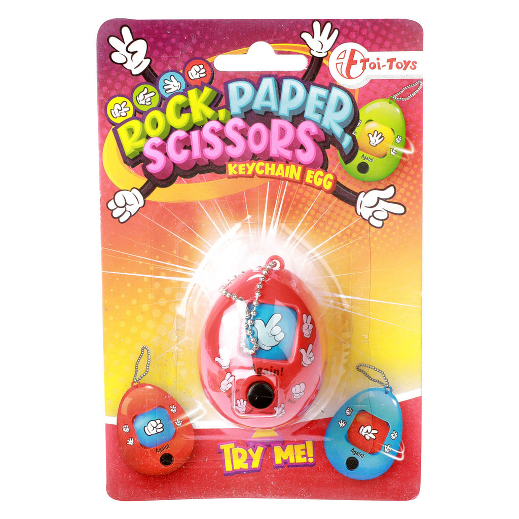 Toi-toys sleutelhanger steen-papier-schaar
