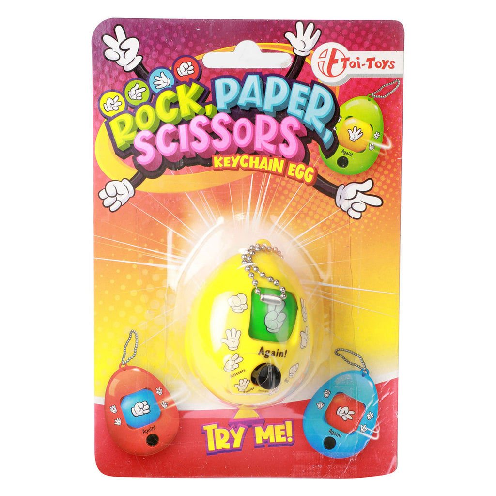 Toi-toys sleutelhanger steen-papier-schaar