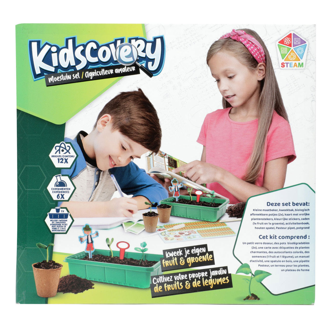 Merkloos sans marque kidscovery experiment moestuin set l