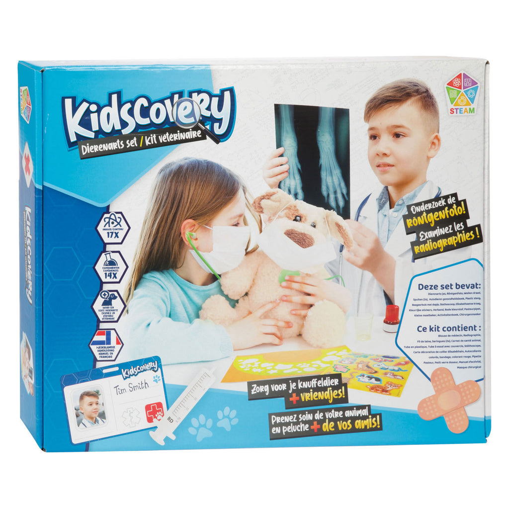 Kidscovery experiment dierenarts set xl