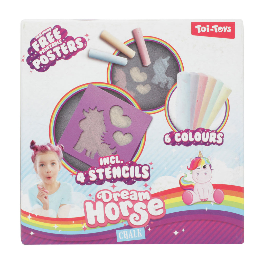 Toi-toys toi toys unicorn stoepkrijt + sjablonen