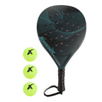 Adrenix padelset racket met 3 ballen - rood