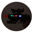Toi-toys alfafox militair pistool met demper + zaklamp + licht en geluid