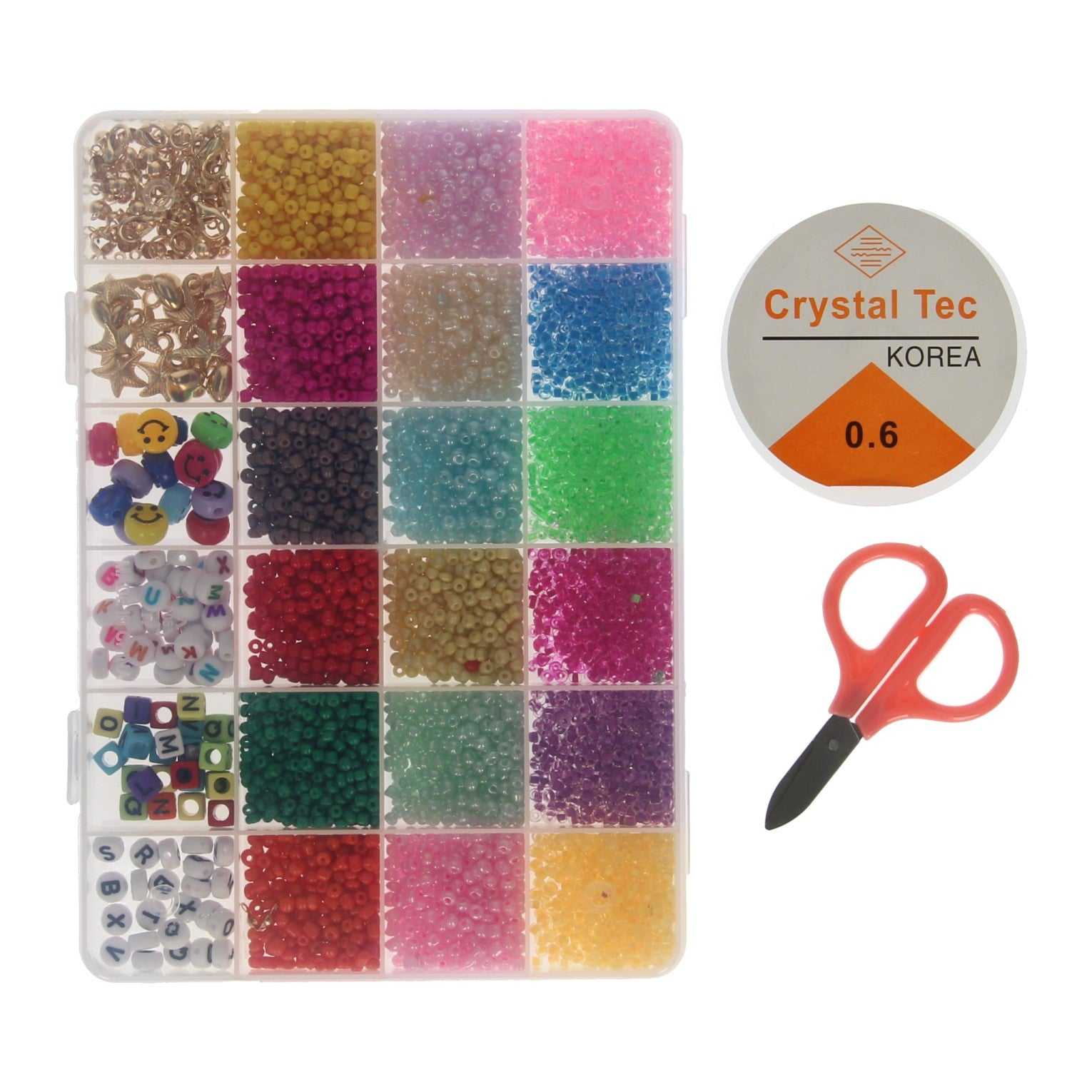 Luxe glaskralen set, 300gr.