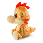 Nici glubschis pluchen knuffel draak oranje yo-yo, 15cm