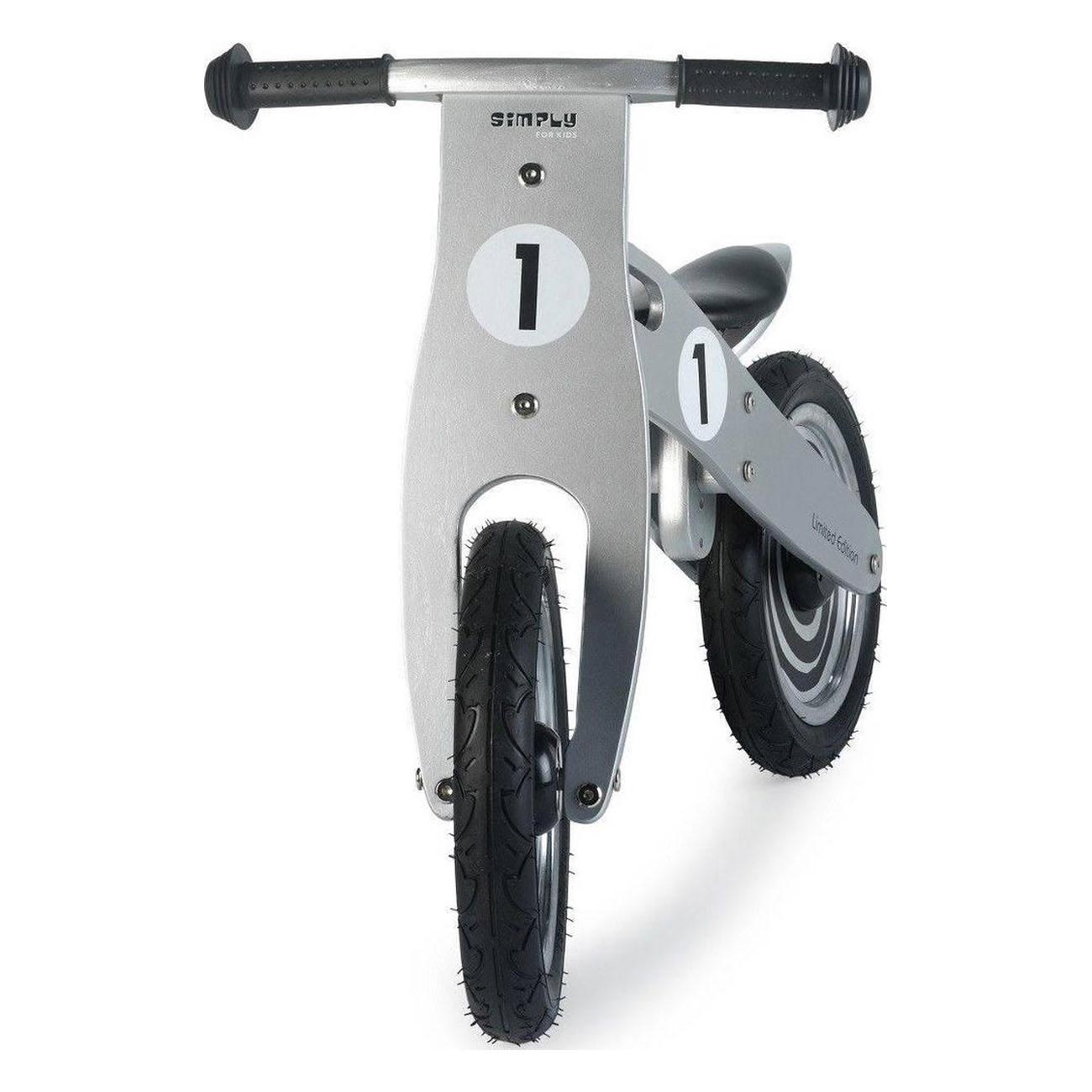 Houten Loopfiets Simply - Zilver