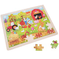 Playwood houten legpuzzel boerderij - 48st.