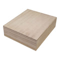 Merkloos sans marque kist vierkant met losse deksel paulownia hout