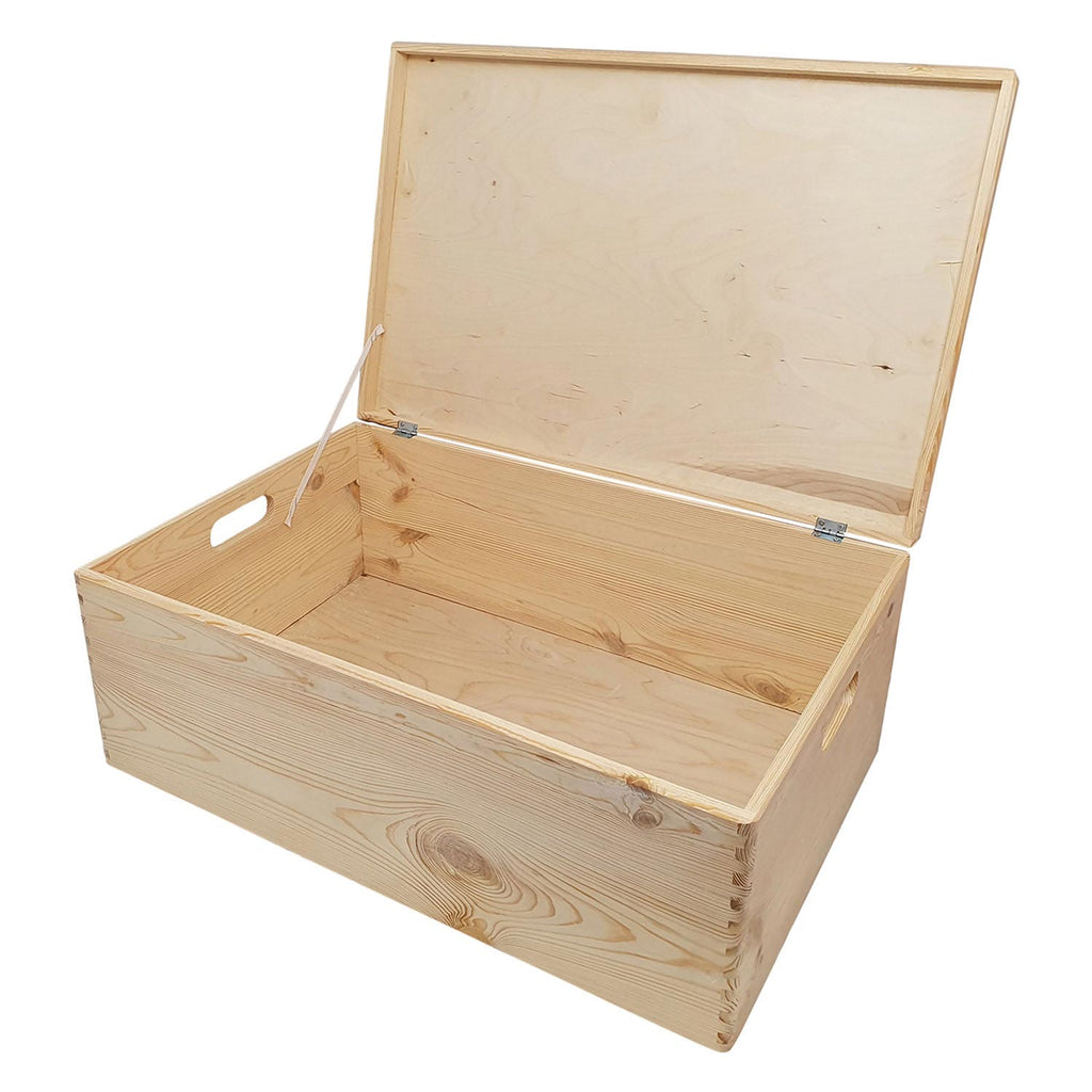 Playwood grenen opbergkist met klepdeksel (40x30x23cm)