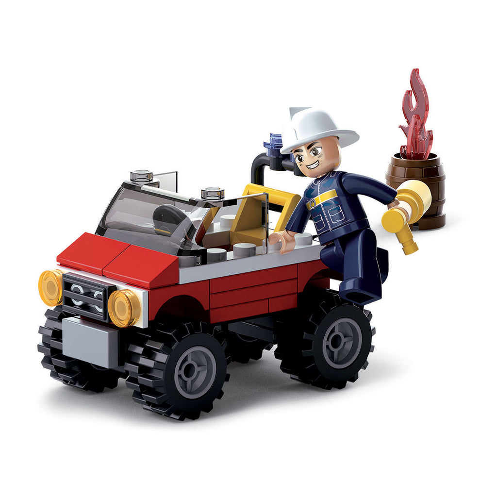 Sluban brandweer jeep : 58 stuks (m38-b0621)