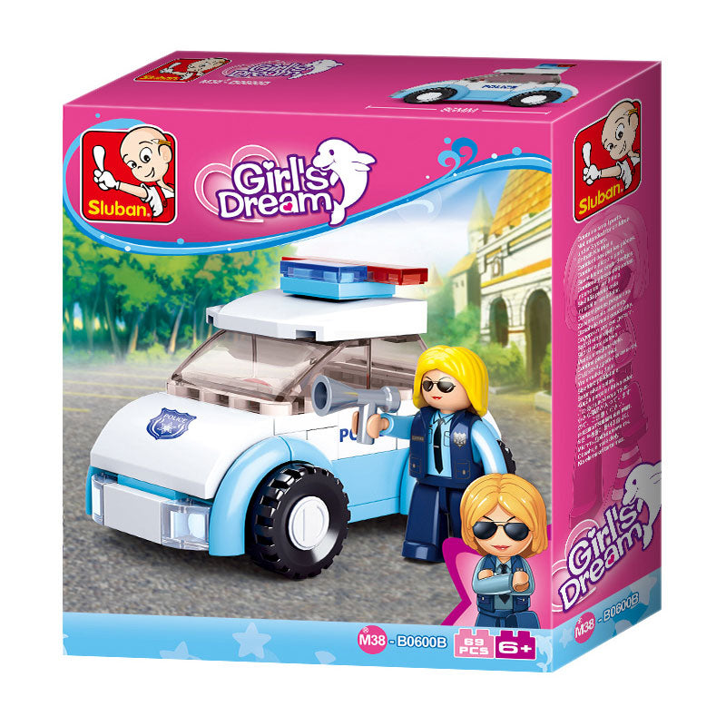 Sluban girls dream serie m38-b0600b politievrouw met politiewagen 69-delig