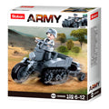 Sluban army wwii motor met tracks (m38-b0680b)