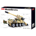 Sluban model bricks 8x8 mobiel kanon (m38-b0751)