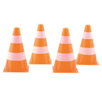 Johntoy sports active oranje witte pylonnen, 4st.
